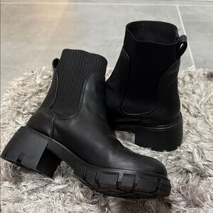 Steve Madden Black Ankle Boots